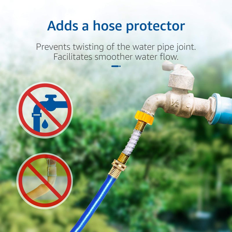 Waterspecialist Garden Hose Water Filter with Hose Protector, Compatible with Mist Cooling System, Reduces Chlorine, Bad Taste and Odor for Gardening and Pets. - Image 3